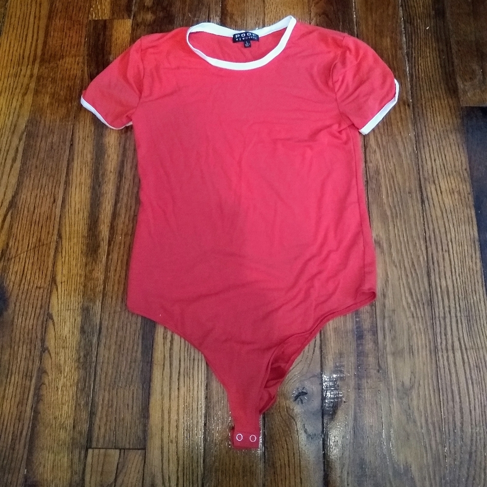 Red onesie top